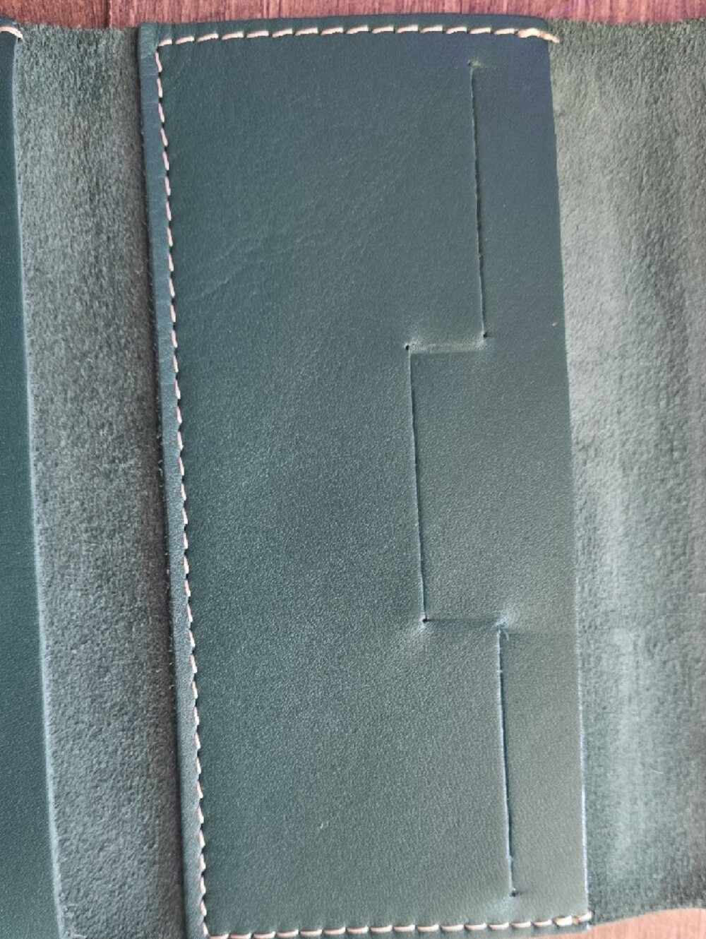 Portland Leather Green Snap Wallet - Picture 9 of 10